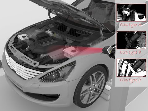 Check the right type of fuel hoses and clips with the vision sensor VISOR® Object AI