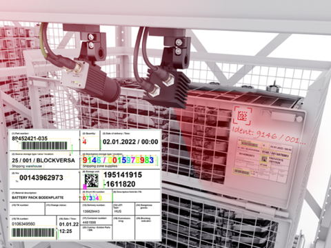 The Codereader reads even damaged or moving labels reliably at the required distance and angle. 